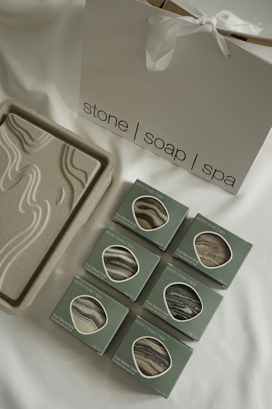 【反璞歸真.禮盒】經典鵝卵石皂:草本清新