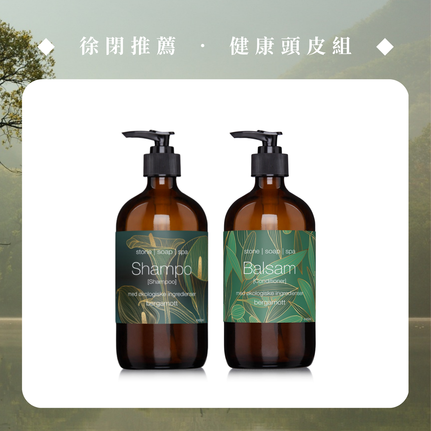 【徐閉主推】健康頭皮組：洗髮露 + 潤髮乳